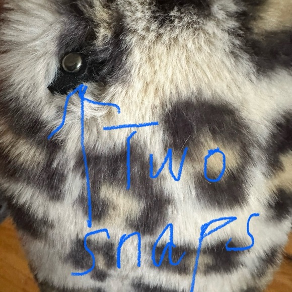 GAP Girl M (8-10yr) animal print faux fur winter coat - Picture 3 of 6